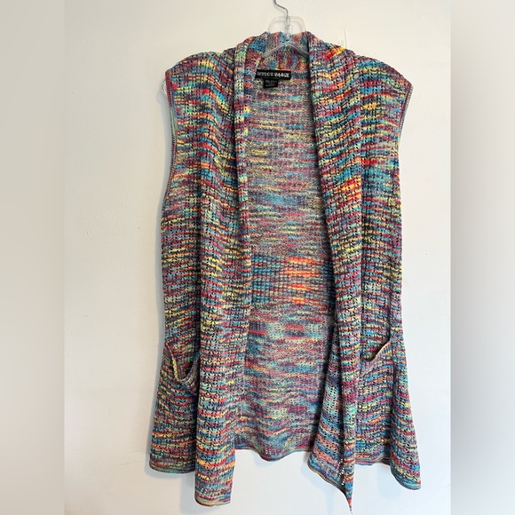 Fun Mistror Rainbow Knitted Vest - Picture 1 of 5